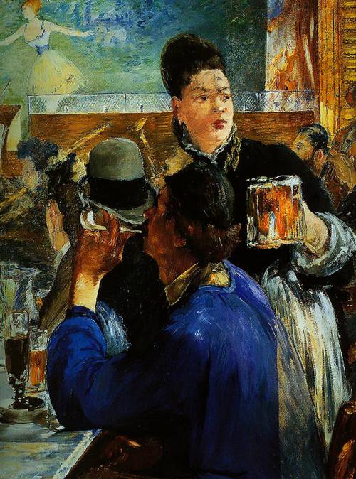 Edouard Manet Cafe Painting
