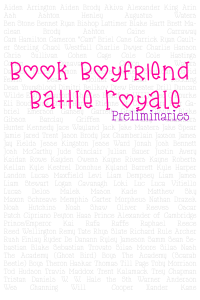 Book Boyfriend Battle Royale – Preliminary Voting