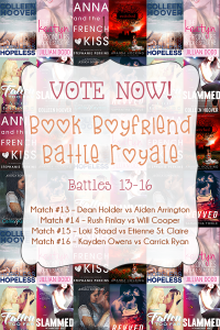 Book Boyfriend Battles 13 through 16 – VOTE NOW! #BBBR