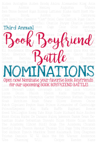 2016 Book Boyfriend Battle Nominations are now OPEN.