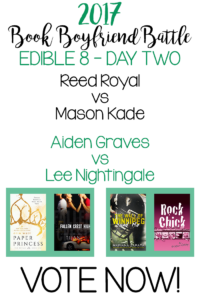 Book Boyfriend Battle – Edible 8 – Day Two – VOTE NOW!