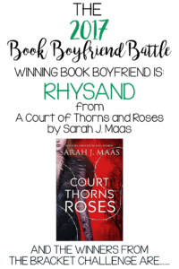 The winning BOOK BOYFRIEND from the 2017 Book Boyfriend Battle is….